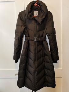 Thyme Down Quilted Long Coat
